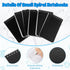 Nuanchu Note Pads 3 x 5'' Mini Spiral Notepad, 60 Sheets Top Bound Notebook for Home Office School, Black, 100 Pcs