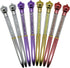 Maydahui 24PCS Crown Ballpoint Pen - Retractable Crystal Quicksand Pens, Black Ink for Girls Party School