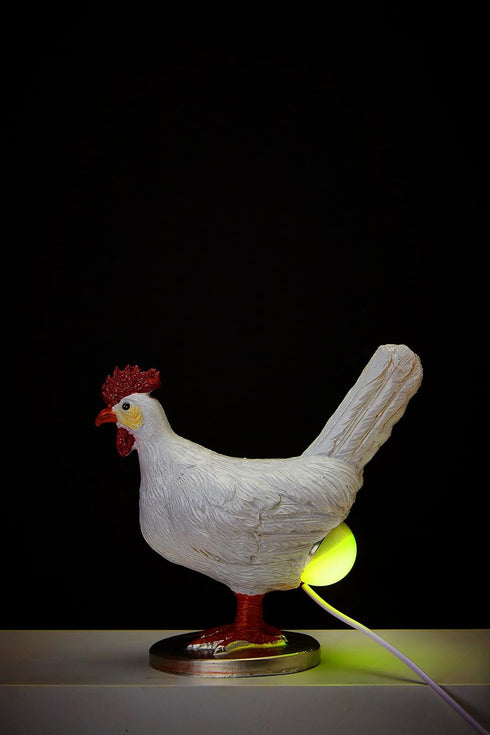 ChickenSoNice 16 Chicken Egg lamp, Colors Change Chicken lamp with Remote Control, Resin Chicken Egg Night Light