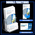 Wenqik Acrylic Brochure Holder - 4.1 Inch Clear Business Card Organizer Stand for Menu, Flyer, Magazine, Office (10 Pcs)