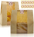 15.7x10.2x5.1in Extra Large Paper Bread Bags for Homemade Bread with Window&Sticker for
