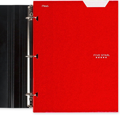 Five Star 4-Pocket Paper Folder, 6 Pack, Fits 3-Ring Binders, Assorted Colors (Holds 8-1/2" x 11" Paper)