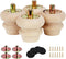 Wooden Unfinished Bun Feet 2 Inch for Dresser Legs Couch Sofa Cabinet