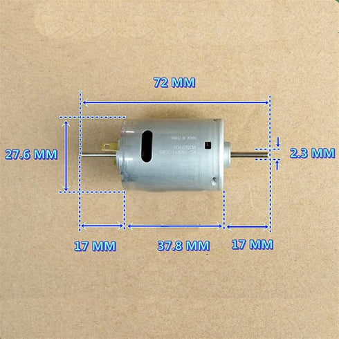 VekkEr Motor,385-2085 Motor,DC12V-24V 15000rpm,High dc Motor,Gear Motor,DC Motor Micro High Speed Micro Double Shaft