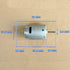 VekkEr Motor,385-2085 Motor,DC12V-24V 15000rpm,High dc Motor,Gear Motor,DC Motor Micro High Speed Micro Double Shaft