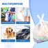 LimonLaviu 100 Pack (11.5'x 6.5" 21') Plastic Bags - x with Handles for Small Business, Restaurants, Grocery & Trash