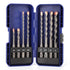 COMOWARE SDS Plus Rotary Hammer Drill Bit Set, 8 Pack Carbide Tipped for Drilling Through Masonry and Concrete