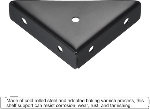 4Pcs 66mm 66mm, uxcell Angle Corner Brackets x Cold Rolled Steel Braces Joining Support with Screws for Desk Bed Edge