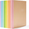 Feela 16 Pack Composition Notebook Bulk, 8.3”x 5.5”, A5, Kraft Cover, 60 Pages, Lined Blank College Ruled Journals, 8