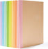 Feela 16 Pack Composition Notebook Bulk, 8.3”x 5.5”, A5, Kraft Cover, 60 Pages, Lined Blank College Ruled Journals, 8