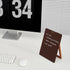 Glass Desk Whiteboard with Reversible Wood Stand, Burgundy Red, Small Portable Dry Erase Board for Office, Home, School