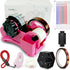 Heat Tape Dispenser Sublimation, Pink Multi-Roll Set, PreCut 1.4'' Pieces for Heat Transfer