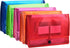 Expanding File Folder Document Organizer, Elastic Cord & Button Closure, Letter Size, 2.8" Expansion, 5 Pack for Home