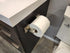 Wall Mount Toilet Paper Holder, Brushed Nickel Bathroom Double Post Pivoting Square Holder for TP, RV Paper Towels