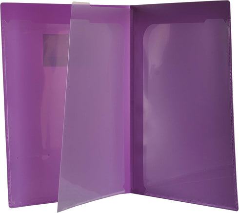 Filexec Products 4 Pocket Port/Folder, Assorted, Pack of 6