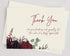 MPC Brands (50, Blank Funeral Thank You Cards - Sympathy Bereavement Thank You Cards With Envelopes - Message Inside