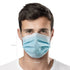 50 1 3 CSD Colo Pcs ASTM Level Disposable Face Masks, Ply Adult Mask with Elastic Ear Loop, Nose Bridge Clip