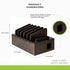 Prosumer's Choice Multi Device Charging Station - Elegant Wooden Desktop Organizer for 6 Phones, Work from Home