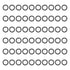 MECCANIXITY Nitrile Rubber O Ring 0.24" OD, 0.16" ID, Pack of 100 Sealing Gasket Washer for Plumbing