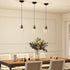 E26 VONLUCE Pendant Light Kitchen Island, Matte Black Pendant Light Fixture with Base & Adjustable Cable, Modern