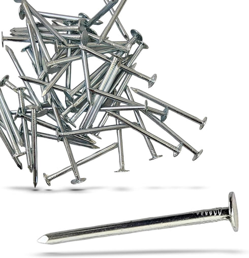 2-Inch Galvanized Roofing Nails, Professional Grade for Fastening Roofing Felt, Asphalt Singles, 250 Count