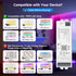 5in1 WB5 2.4GHz Dimming WR01RF WR02RF BTF-LIGHTING Tuya WiFi PWM LED Controller Compatible with Alexa/Google Home/Smart