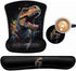 Keyboard Wrist Rest and Mouse Pad Wrist Support Set, Ergonomic Gel Mouse Pad with Non-Slip Base for Easy Typing