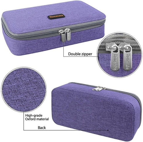 Homecube Big Capacity Pencil Case, Oxford Cloth Bag Storage Pouch for Marker Pen, Cute Stationery Organizer with Zipper