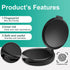 Fingerprint Ink Pads, Black Ink Pad Stamp Pad for Office Notary Supplies, 3 Pieces Identification Kit