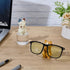 2 WEBEEDY Styles Fun Animal Glasses Holder Stand Cute Cat and Tiger Eyeglass Stands Animal Eyeglass Organizer Resin