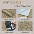 Brown Marble Contact Paper, Self Adhesive Film Peel and Stick Wallpaper, 17.7''X78.7'' Glossy Surface for Kitchen