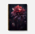 Dark Academia Moody Dahlia Notebook for Women, Gothic Floral Journal, Witchy Spiral Notebook 5.5x8.3