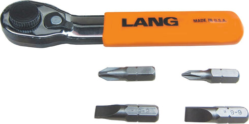 Lang Tools 5221 5-Piece Black Fine Tooth Bit Wrench Set
