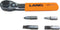 Lang Tools 5221 5-Piece Black Fine Tooth Bit Wrench Set
