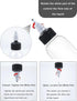 12Pcs 60ml Clear Squeeze Bottles with Black Twist Top Cap, Empty Refillable Bottles for Hair Oil, Inks, Crafts