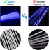 Aluan 10 Tubes 40cm/16inch Christmas Meteor Shower Lights, 360 LEDs Waterproof Hanging Lights for Holiday Garden Decor,