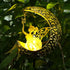 ZKLiLi Solar Lights Garden Decorations,Moon Fairy Light,Solar Statues Outdoor Decor,Warm LED Light for Pathway Lawn