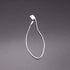 LGEGE 300Pcs 7-inch White Hang Tag Nylon String Snap Lock Pin Loop Fasteners Hook Ties