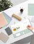 SUNEE 50 Pack Folders with Pockets 3 Hole Punched, Pastel Colors, 2 Pocket Fit Letter Size