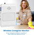 Floryexn 32" 13" Bed Sensor Pad & Pager for Elderly Dementia Patients Caregiver Bed Alarm with x Motion Sensor Pad Fall