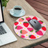 Gctriki Strawberry Mouse Pads, Cute Small Round Mousepad with Stitched Edge, Non-Slip Rubber Base