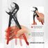 3PCS Set, Set 7 10 12Inch HAUTMEC Tongue and Groove Joint Pliers Tool Auto-Adjusting Water Pump Pliers with Storage