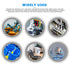 15 Pcs 4 Pin PCB Mount Screw Terminal Block Connector with 15 Pairs 5.08mm Pitch Screw Plugs