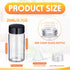 220 Pack 20 ml Clear Glass Vials, Small Empty Sample Bottles with Screw Cap and Plastic Mini Funnels