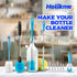Holikme Tube Straw Brush Cleaning Set, Long Handle Bottle Cleaner for Narrow Neck Beer Bottles, Wine Decanter, Azul