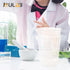 ULAB Scientific Plastic Beaker Set, 5 Sizes 50ml 100ml 250ml 500ml 1000ml, Stackable with Spout, UBP1007