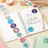 Juvale Bible Verse Sticker Roll, 1.5 in Multicolor Round Christian Stickers for Kids, 1000 Scripture Decals