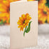 6 Inch 3D Freshcut Paper Pop Up Cards, Mini Sunflowers, Mini Sized Forever Flower Bouquet Popup Greeting Cards