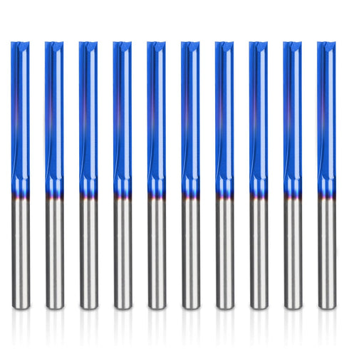 HQMaster CNC Router Bits 1/8 Router Bit Straight Router Bit 1 8