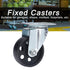 3.5 Inch Cart Wheel,Swivel Caster,Dolly Wheels,Durable Cast Iron Swivel Caster Wheels,Dual Bearing Heavy Duty Low Noise